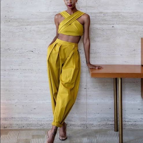 ⚫️The Drop Womens Citronelle Wrap Around Rib Bustier Cropped Top by @signe… - Picture 5 of 11